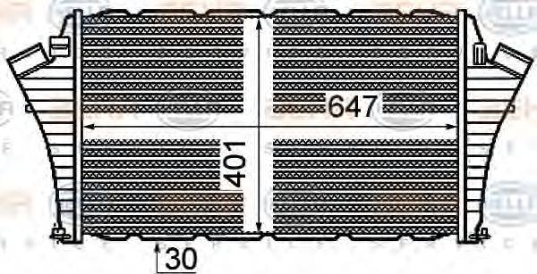 HELLA 8ML376760751 Інтеркулер