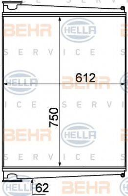 HELLA 8ML376777011 Інтеркулер