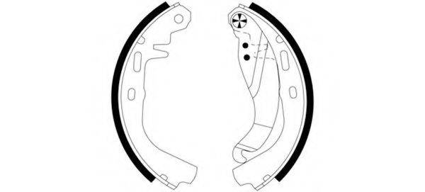 HELLA 8DB355000191 Комплект гальмівних колодок