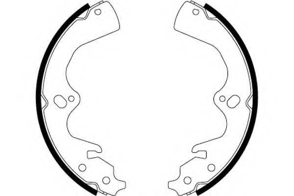 HELLA 8DB355000461 Комплект гальмівних колодок