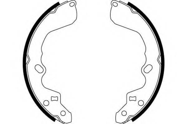 HELLA 8DB355000491 Комплект гальмівних колодок