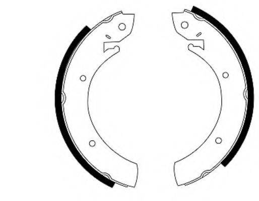 HELLA 8DB355000551 Комплект гальмівних колодок