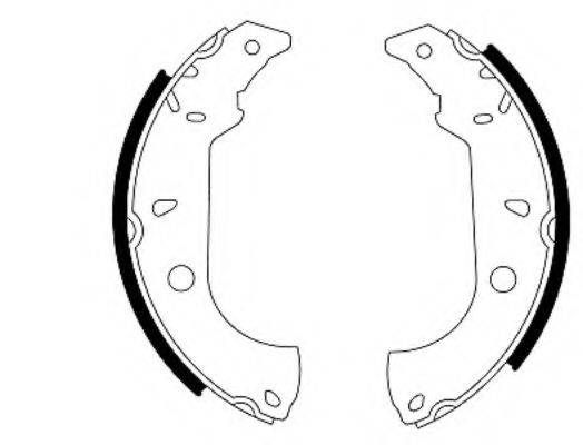 HELLA 8DB355003151 Комплект гальмівних колодок