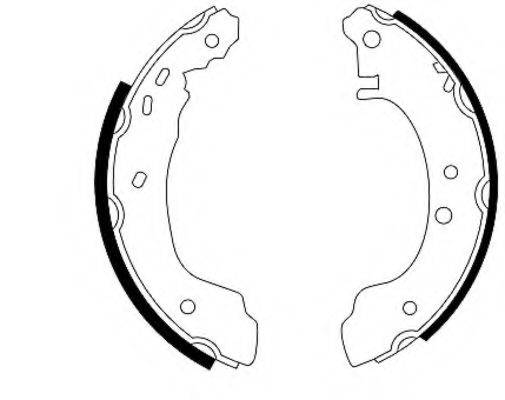 HELLA 8DB355001271 Комплект гальмівних колодок