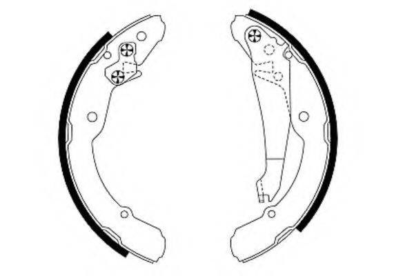 HELLA 8DB355001691 Комплект гальмівних колодок