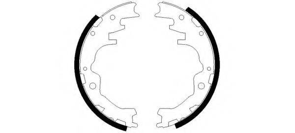 HELLA 8DB355002441 Комплект гальмівних колодок