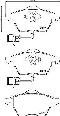 HELLA 8DB355008531 Комплект гальмівних колодок, дискове гальмо