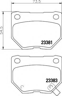 HELLA 8DB355009901 Комплект гальмівних колодок, дискове гальмо