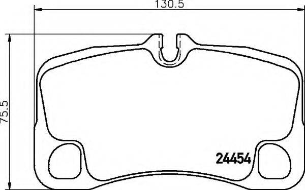 HELLA 8DB355016051 Комплект гальмівних колодок, дискове гальмо