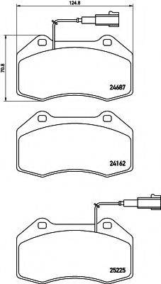 HELLA 8DB355016141 Комплект гальмівних колодок, дискове гальмо