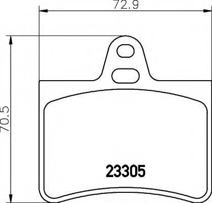 HELLA 8DB355019441 Комплект гальмівних колодок, дискове гальмо