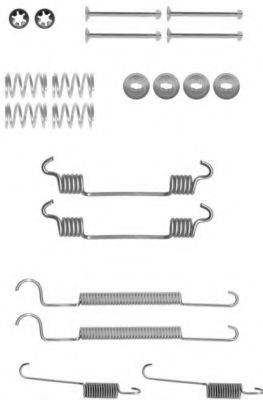 HELLA 8DZ355200861 Комплектуючі, гальмівна колодка