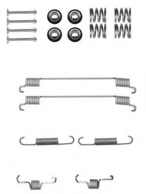 HELLA 8DZ355200901 Комплектуючі, гальмівна колодка