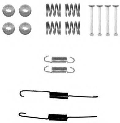 HELLA 8DZ355201021 Комплектуючі, гальмівна колодка