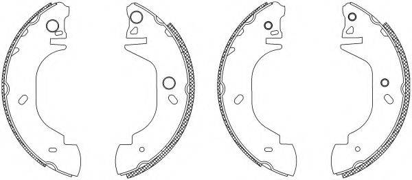 HELLA 8DB355003411 Комплект гальмівних колодок