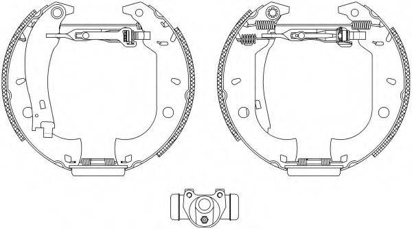 HELLA 8DB355004071 Комплект гальмівних колодок