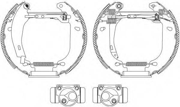 HELLA 8DB355003871 Комплект гальмівних колодок