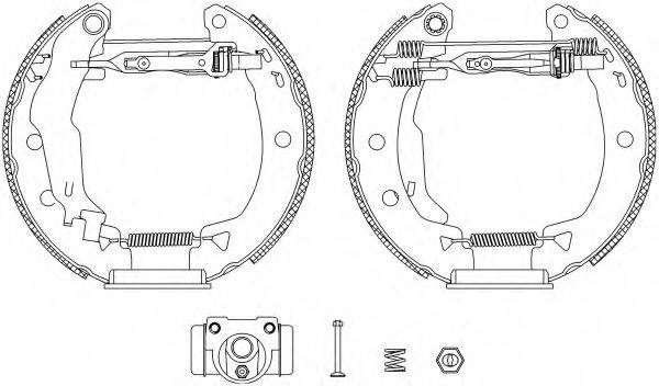 HELLA 8DB355004381 Комплект гальмівних колодок