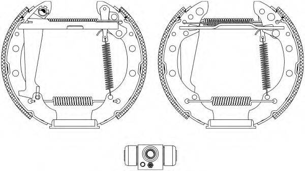 HELLA 8DB355004961 Комплект гальмівних колодок