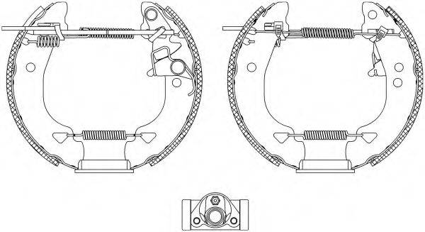 HELLA 8DB355004331 Комплект гальмівних колодок