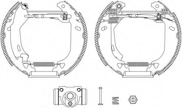 HELLA 8DB355004271 Комплект гальмівних колодок