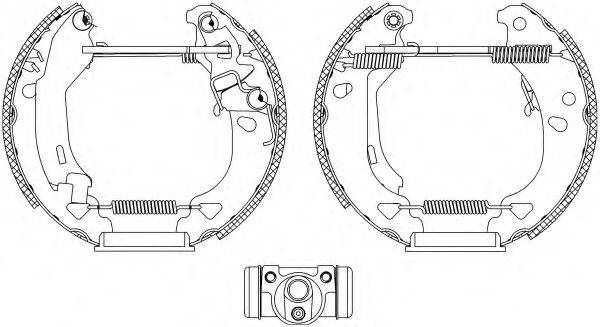 HELLA 8DB355004311 Комплект гальмівних колодок