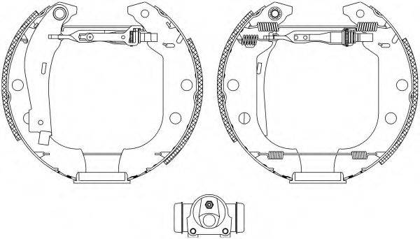 HELLA 8DB355004591 Комплект гальмівних колодок