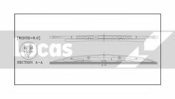 LUCAS ELECTRICAL LLWCS16 Щітка склоочисника