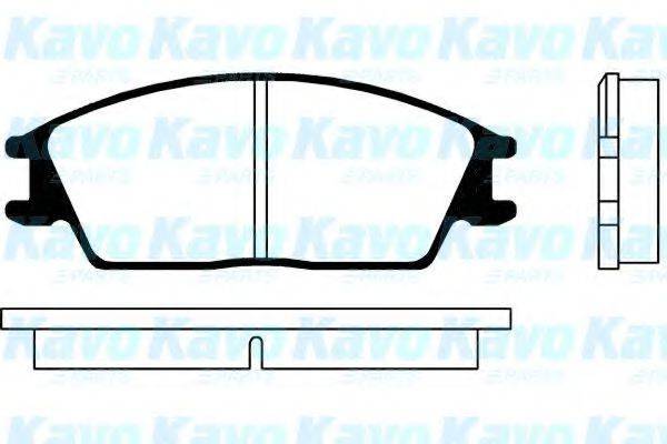 KAVO PARTS BP3001 Комплект гальмівних колодок, дискове гальмо