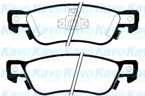 KAVO PARTS BP3502 Комплект гальмівних колодок, дискове гальмо