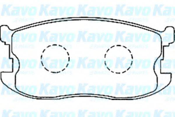 KAVO PARTS BP3506 Комплект гальмівних колодок, дискове гальмо