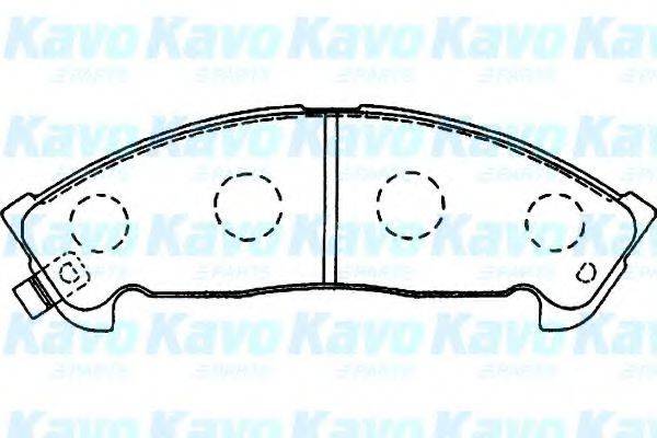 KAVO PARTS BP3507 Комплект гальмівних колодок, дискове гальмо