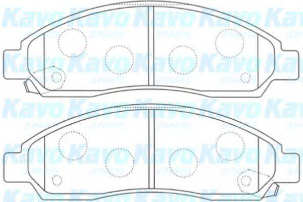 KAVO PARTS BP3515 Комплект гальмівних колодок, дискове гальмо