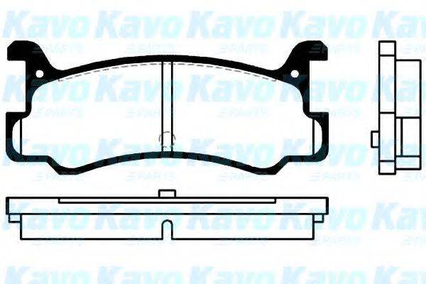 KAVO PARTS BP4535 Комплект гальмівних колодок, дискове гальмо