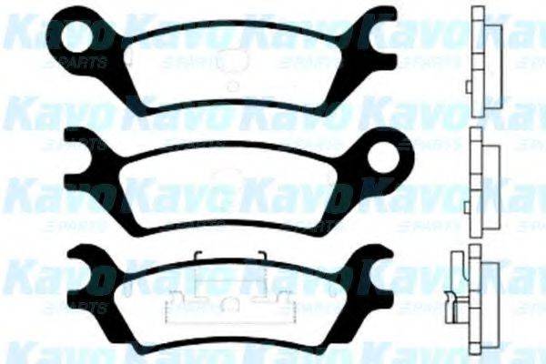 KAVO PARTS BP4539 Комплект гальмівних колодок, дискове гальмо