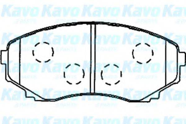 KAVO PARTS BP4557 Комплект гальмівних колодок, дискове гальмо