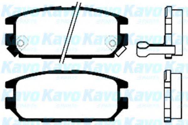 KAVO PARTS BP5524 Комплект гальмівних колодок, дискове гальмо