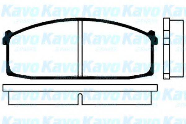 KAVO PARTS BP6501 Комплект гальмівних колодок, дискове гальмо