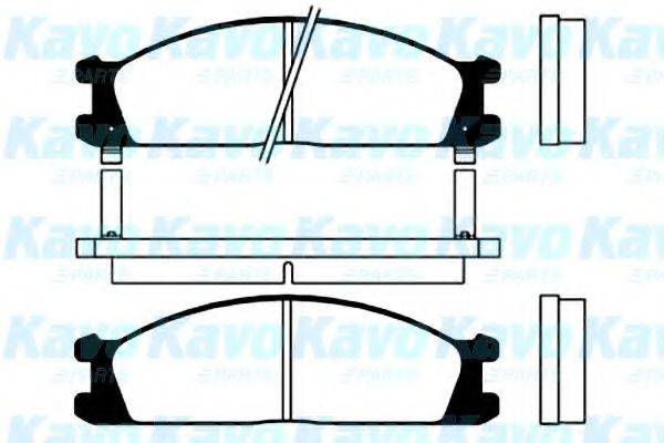 KAVO PARTS BP6520 Комплект гальмівних колодок, дискове гальмо