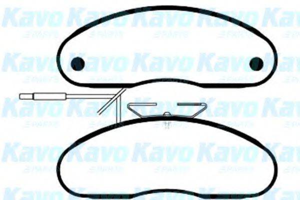 KAVO PARTS BP6530 Комплект гальмівних колодок, дискове гальмо