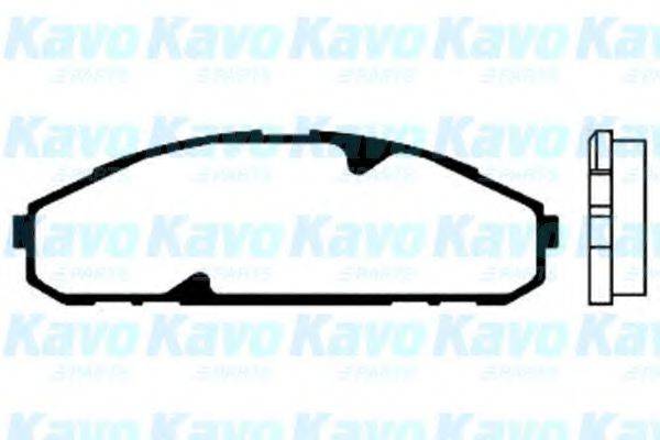 KAVO PARTS BP6536 Комплект гальмівних колодок, дискове гальмо