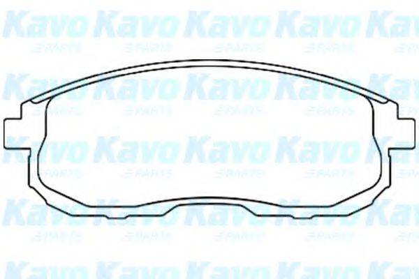KAVO PARTS BP6566 Комплект гальмівних колодок, дискове гальмо
