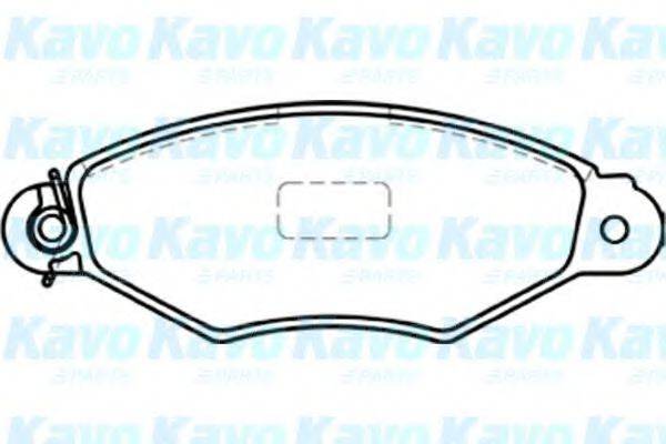 KAVO PARTS BP6577 Комплект гальмівних колодок, дискове гальмо