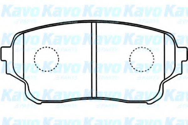 KAVO PARTS BP8527 Комплект гальмівних колодок, дискове гальмо