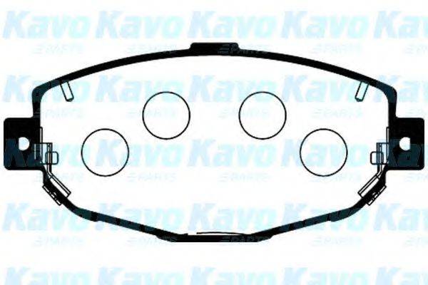 KAVO PARTS BP9075 Комплект гальмівних колодок, дискове гальмо