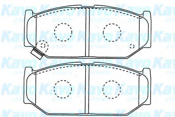 KAVO PARTS BP8531 Комплект гальмівних колодок, дискове гальмо