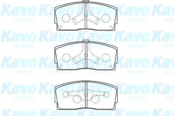 KAVO PARTS BP1517 Комплект гальмівних колодок, дискове гальмо