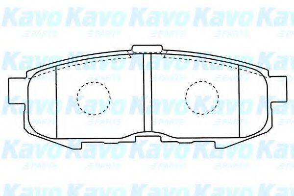 KAVO PARTS BP4569 Комплект гальмівних колодок, дискове гальмо