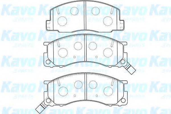 KAVO PARTS BP9123 Комплект гальмівних колодок, дискове гальмо