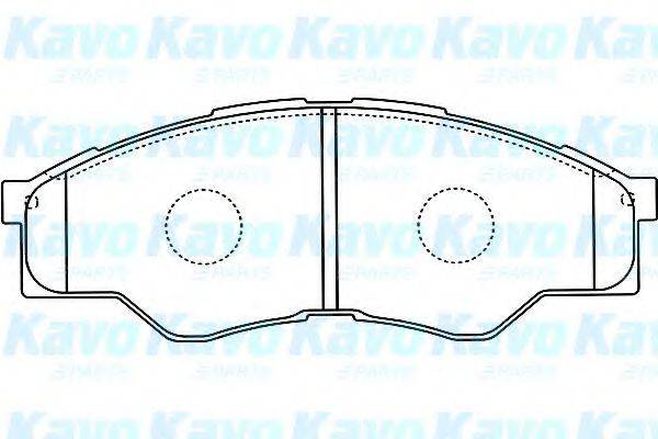 KAVO PARTS BP9126 Комплект гальмівних колодок, дискове гальмо